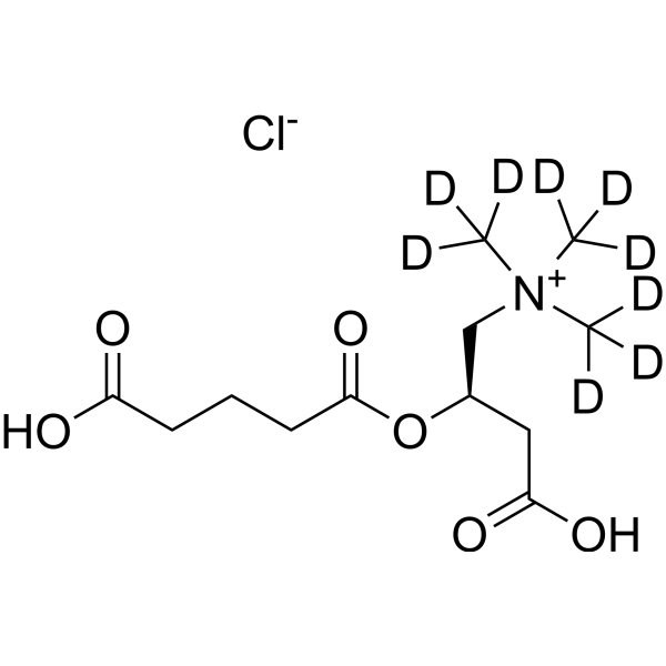 Glutarylcarnitine-d<sub>9</sub> chloride Chemical Structure
