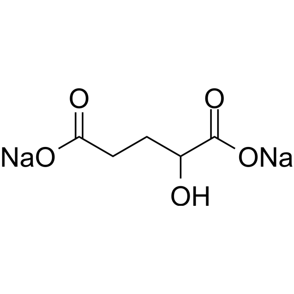 α-Hydroxyglutaric acid disodium Chemical Structure