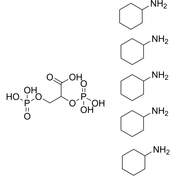2,3-Diphosphoglyceric acid (pentacyclohexylamine) Chemical Structure