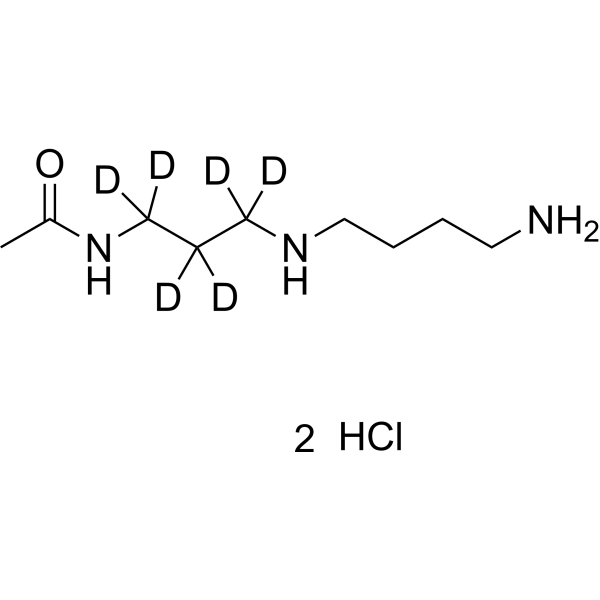 N1-Acetylspermidine-d<sub>6</sub> hydrochloride Chemical Structure