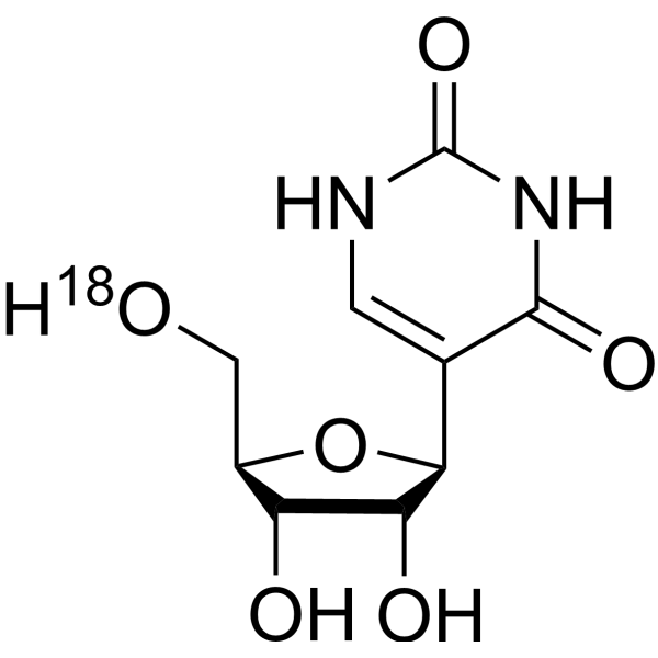 Pseudouridine-O<sup>18</sup> Chemical Structure
