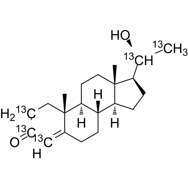20a-Dihydroprogesterone-13C5 Chemical Structure