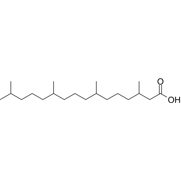 Phytanic acid Chemical Structure
