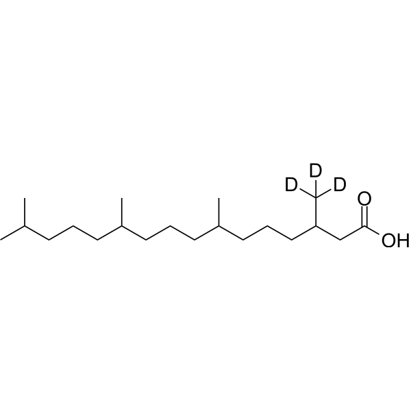 Phytanic acid-d<sub>3</sub> Chemical Structure