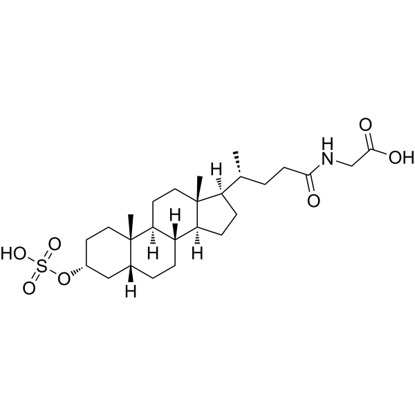 Glycolithocholic acid 3-sulfate Chemical Structure