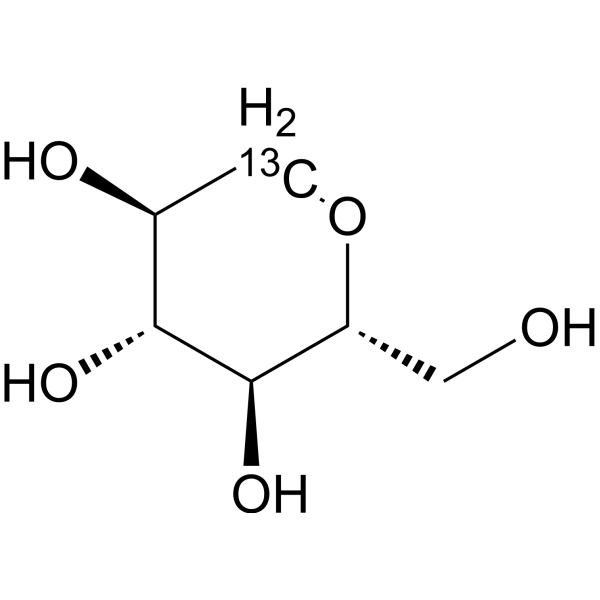 1,5-Anhydrosorbitol-<sup>13</sup>C Chemical Structure