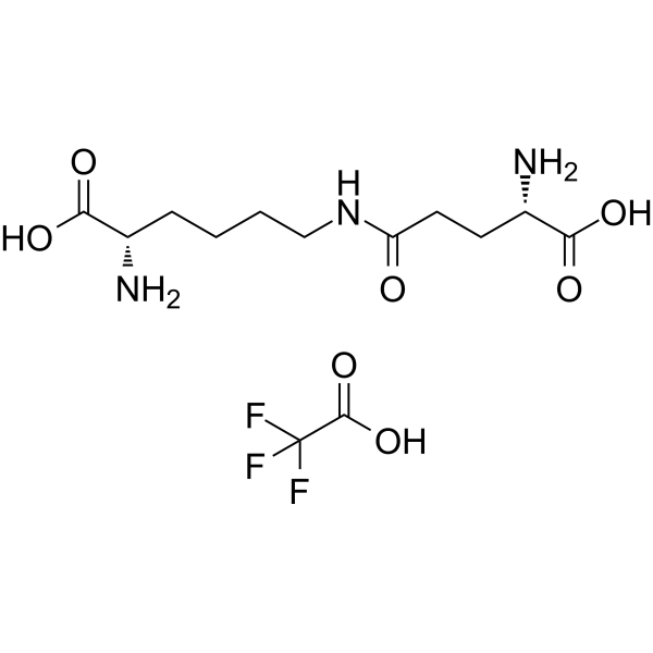 Epsilon-(gamma-glutamyl)-lysine TFA Chemical Structure