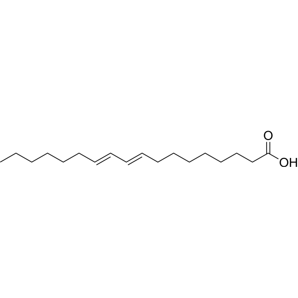9(E),11(E)-Octadecadienoic acid Chemical Structure
