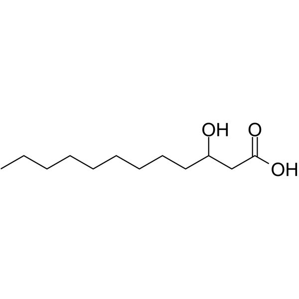 3-Hydroxydodecanoic acid Chemical Structure