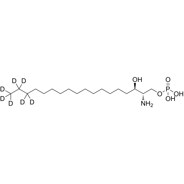 Sphinganine 1-phosphate-d<sub>7</sub> Chemical Structure