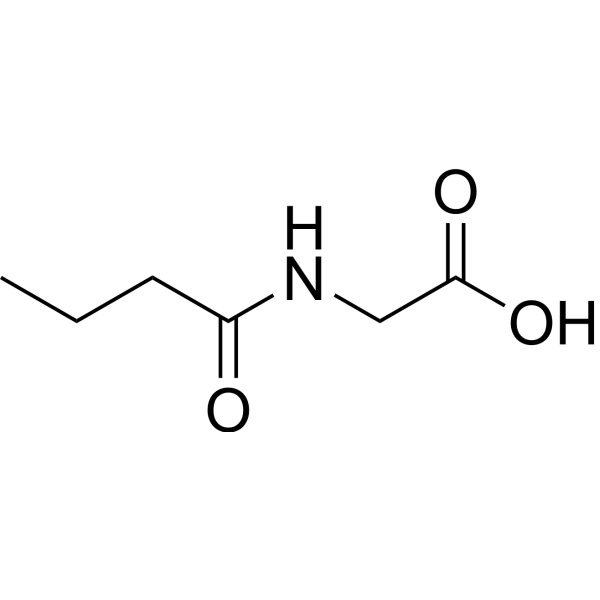 N-Butyrylglycine Chemical Structure
