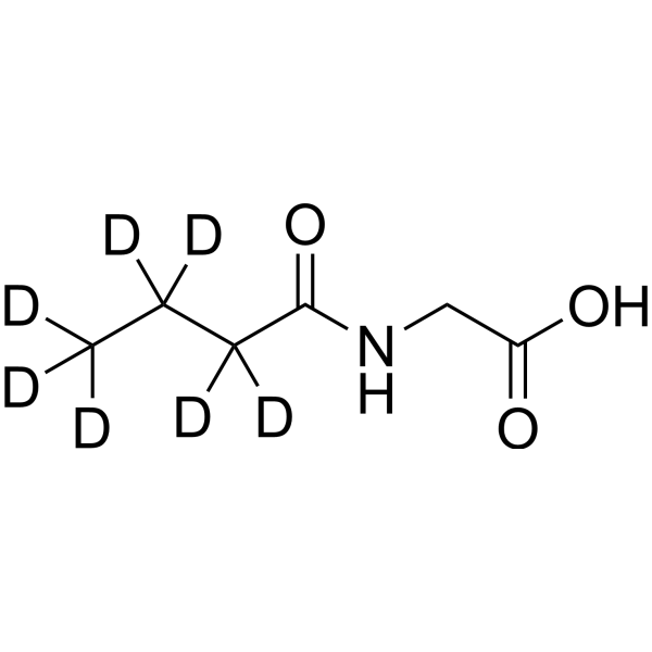 N-Butyrylglycine-d<sub>7</sub> Chemical Structure