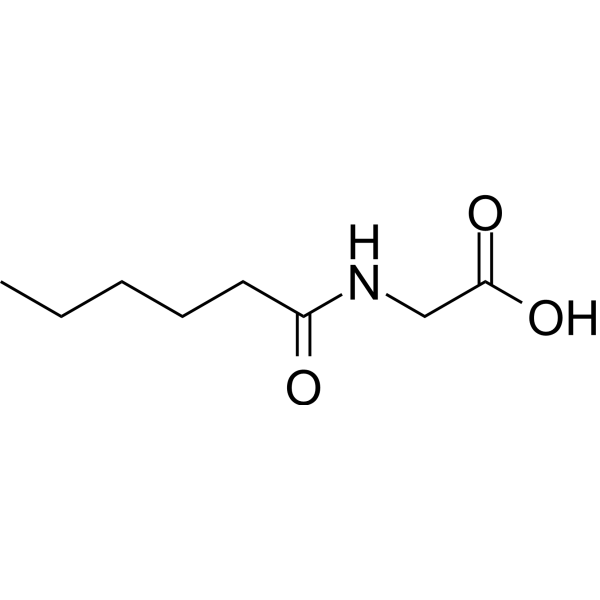 Hexanoylglycine Chemical Structure
