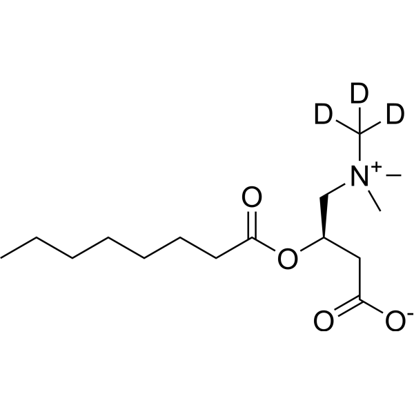 L-Octanoylcarnitine-d<sub>3</sub> Chemical Structure