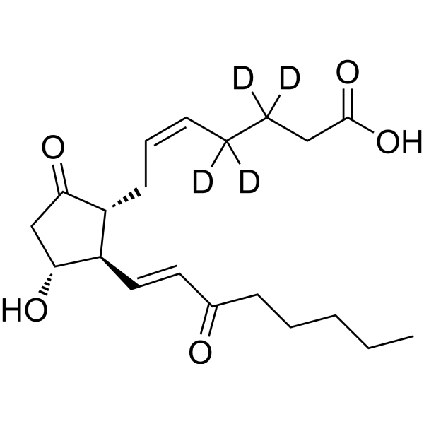 15-Keto-prostaglandin E2-d<sub>4</sub> Chemical Structure
