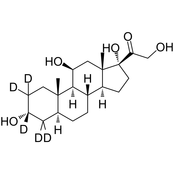 Allotetrahydrocortisol-d<sub>5</sub> Chemical Structure