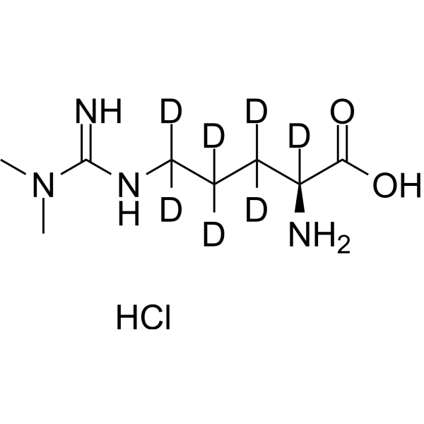 Asymmetric dimethylarginine-d<sub>7</sub> hydrochloride Chemical Structure