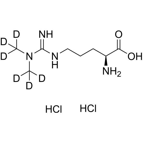 Asymmetric-dimethylarginine-d<sub>6</sub> dihydrochloride Chemical Structure