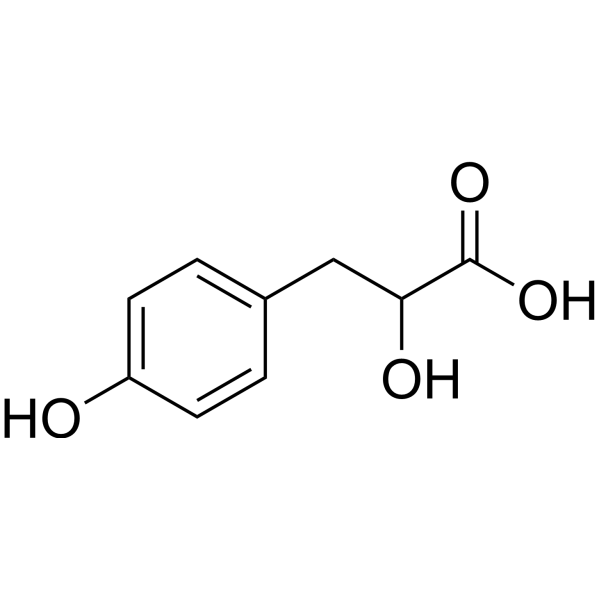 Hydroxyphenyllactic acid Chemical Structure