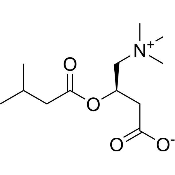 Isovalerylcarnitine 構造式