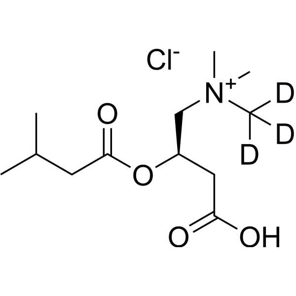 Isovalerylcarnitine-d<sub>3</sub> chloride Chemical Structure