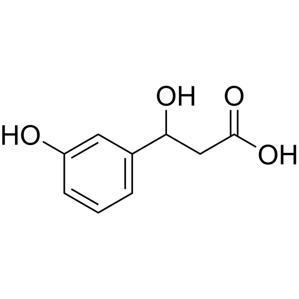 3-(3-Hydroxyphenyl)-3-hydroxypropanoic acid Chemical Structure