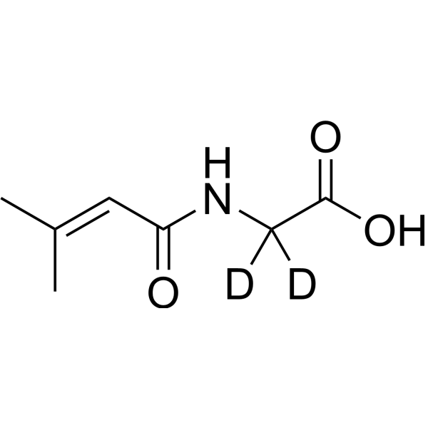 3-Methylcrotonylglycine-d2 Chemical Structure