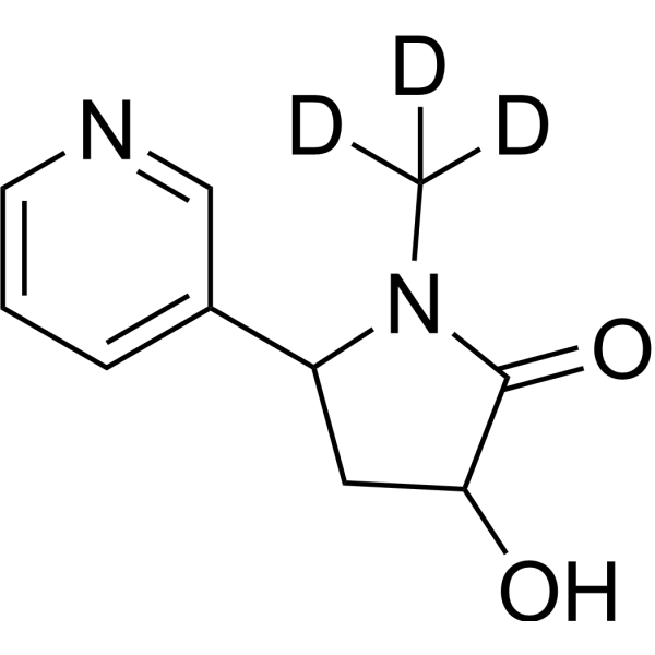 (Rac)-Hydroxycotinine-d<sub>3</sub> Chemical Structure