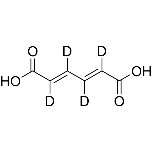 trans-trans-Muconic acid-d<sub>4</sub> Chemical Structure