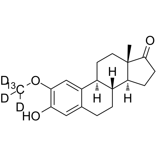 2-Methoxyestrone-13C,d3 Chemical Structure