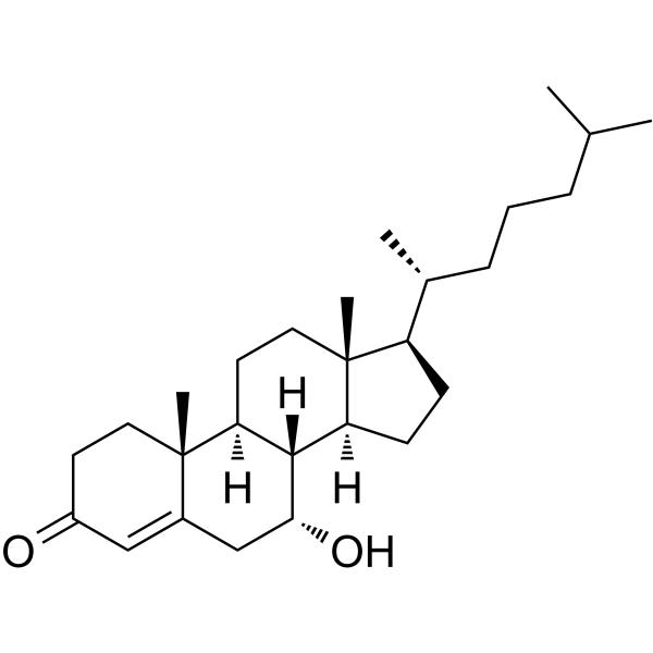 7α-Hydroxy-4-cholesten-3-one Chemical Structure