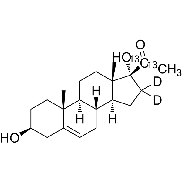17<em>α</em>-Hydroxypregnenolone-13C2,d2