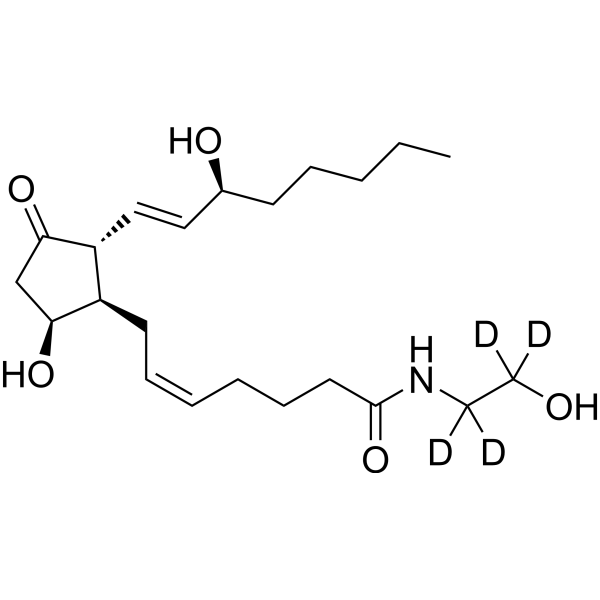 PGD2 ethanolamide-d4 Chemical Structure