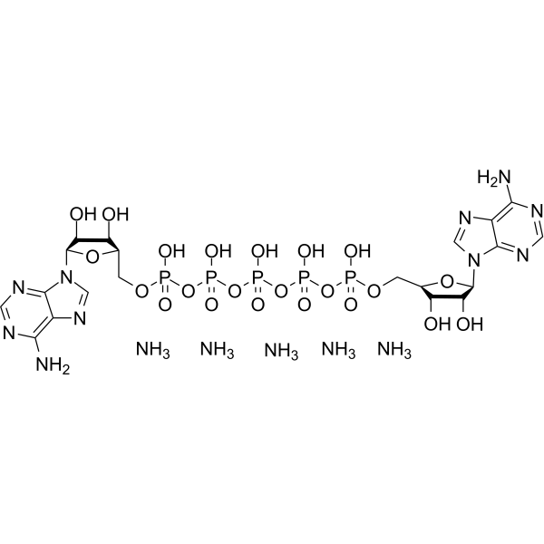 Diadenosine pentaphosphate pentaammonium Chemical Structure