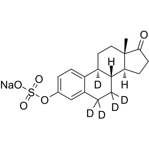 Estrone sulfate-d<sub>5</sub> sodium Chemical Structure