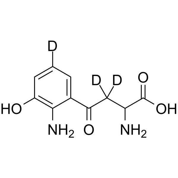 3-Hydroxykynurenine-d3 Chemical Structure