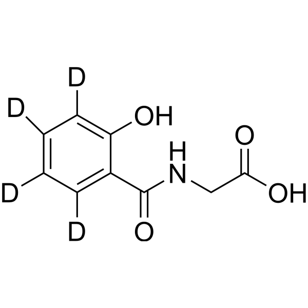 Salicyluric acid-d<sub>4</sub> Chemical Structure