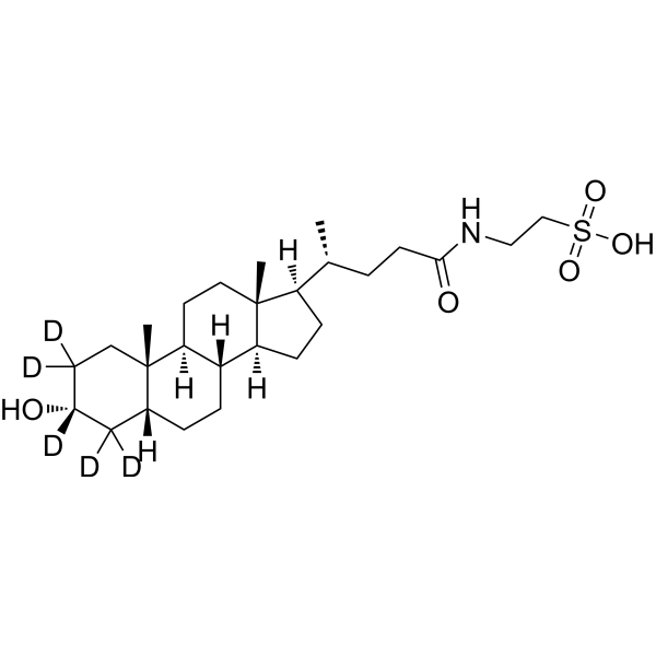 Taurolithocholic acid-d<sub>5</sub> Chemical Structure