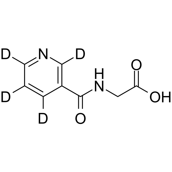 Nicotinuric acid-d<sub>4</sub> Chemical Structure