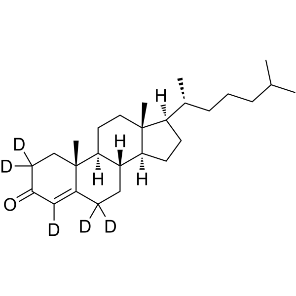 Cholestenone-d<sub>5</sub> Chemical Structure