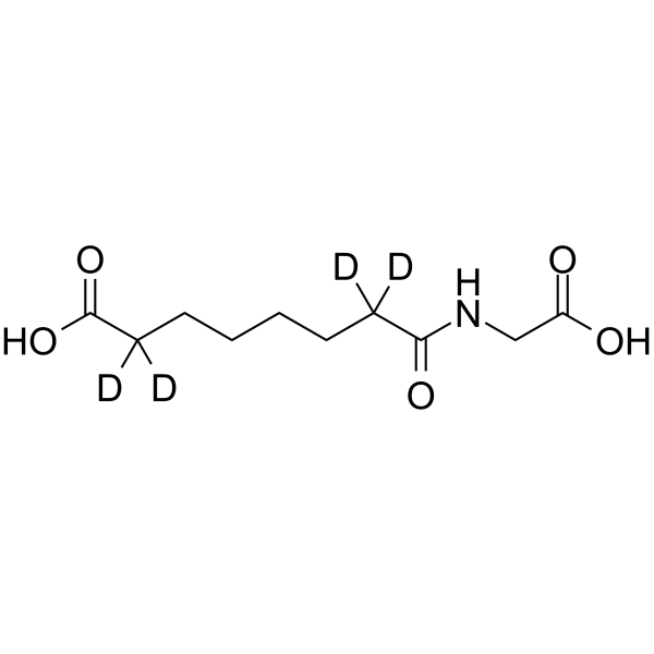 Suberylglycine-d<sub>4</sub> Chemical Structure