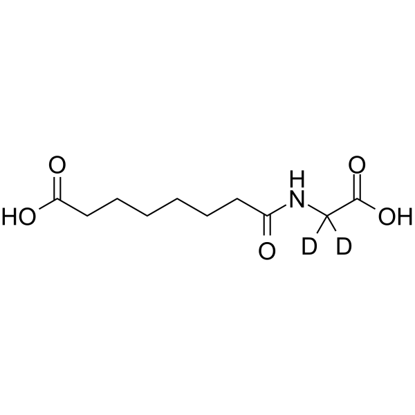 Suberylglycine-d<sub>2</sub> Chemical Structure