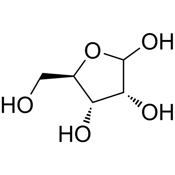 D-Ribofuranose Chemical Structure