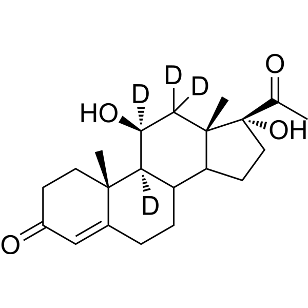 21-Desoxycortisol-d4 Chemical Structure