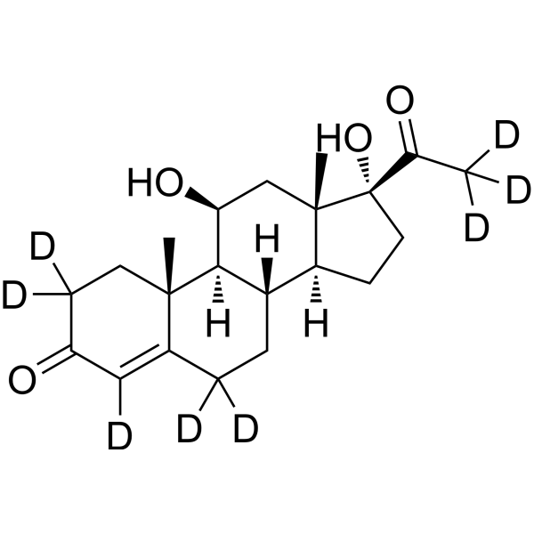 21-Deoxycortisol-d<sub>8</sub> Chemical Structure