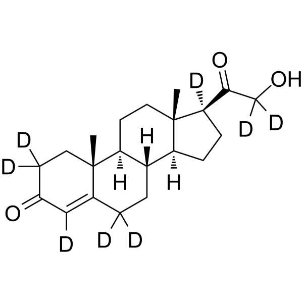 Deoxycorticosterone-d<sub>8</sub> Chemical Structure