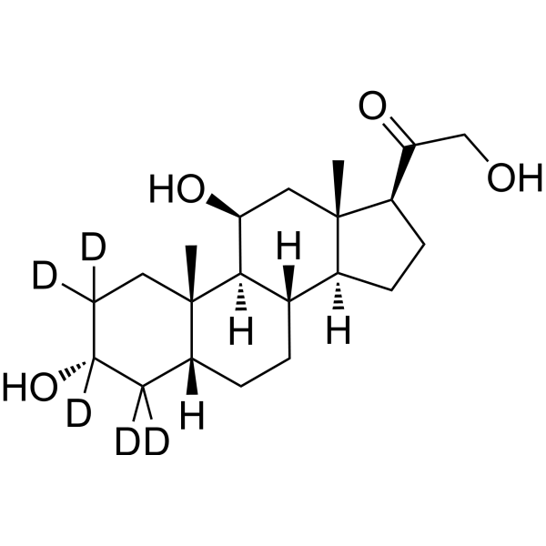 Tetrahydrocorticosterone-d5 Chemical Structure