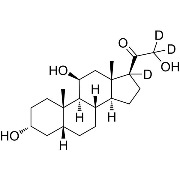 Tetrahydrocorticosterone-d<sub>3</sub> Chemical Structure
