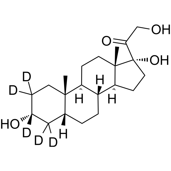 Tetrahydrodeoxycortisol-d5 Chemical Structure