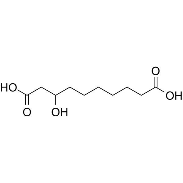 3-Hydroxysebacic acid Chemical Structure